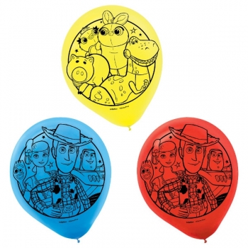 (6) Toy Story 4 Printed Latex Balloons  Balloons
