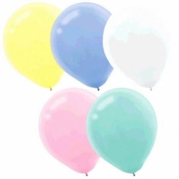 ECONO (72) 12" Pearl Pastel Assorted balloons latex balloons