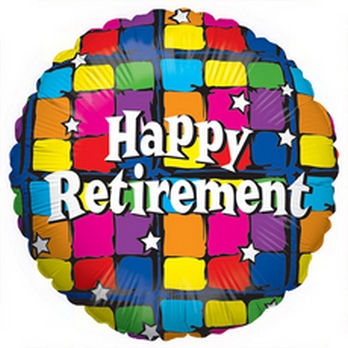 18" Foil - Happy Retirement Double Vision balloon foil balloons