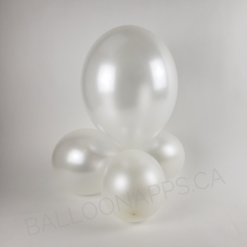 (100) 12" Econo Pearl White  Balloons