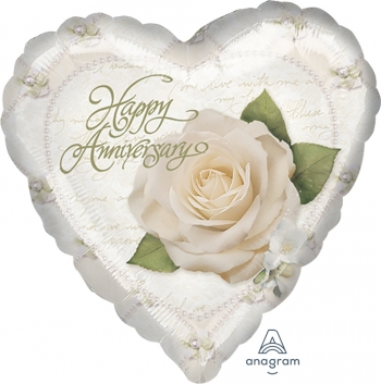 Foil - Anniversary - Petals & Pearls Airfill Heat Seal Required ANAGRAM