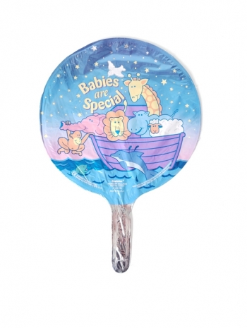 Foil - Noah's Ark Baby Babies are Special Seal Required balloon QUALATEX