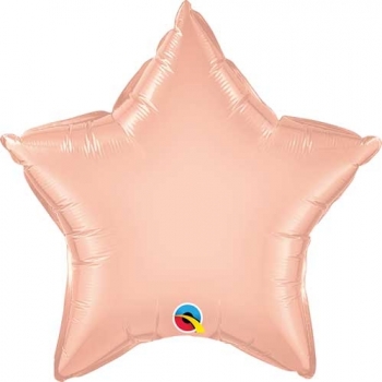 9" Foil Star Rose Gold Airfill Heat Seal Required balloon foil balloons