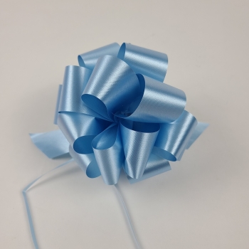 #9 Pull Bow Florasatin 5.5" - Lt Blue ribbons