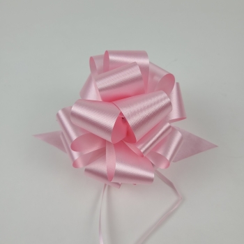 #9 Pull Bow Florasatin 5.5" - Pink ribbons