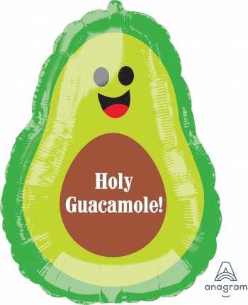 Avocado Holy Guacamole SuperShape balloon ANAGRAM