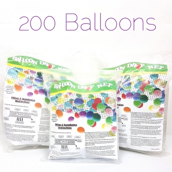 Balloon Drop Net - 200 balloons balloon accessories