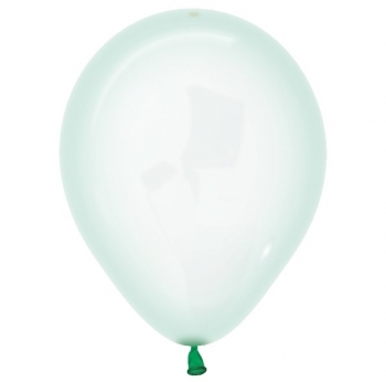 BET (100) 5" Crystal Pastel Green balloons latex balloons