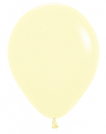 SEM (100) 5" Pastel Matte Yellow balloons latex balloons