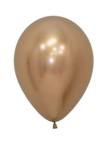 SEM (100) 5" Reflex Gold balloons latex balloons