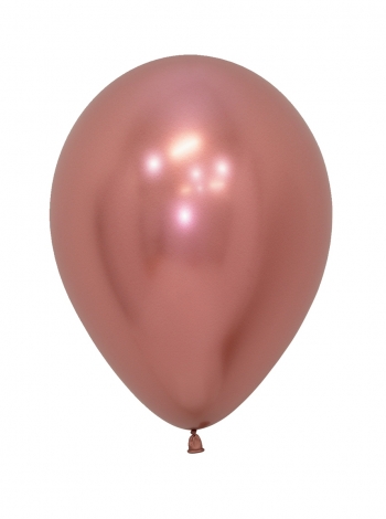 SEM (100) 5" Reflex Rose Gold balloons  latex balloons