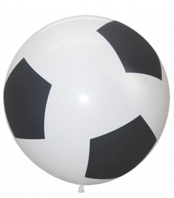 BET (1) 36" Super Soccer Ball balloon latex balloons