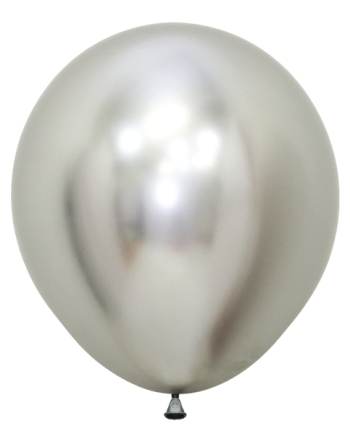 SEM (15) 18" Reflex Silver balloons latex balloons