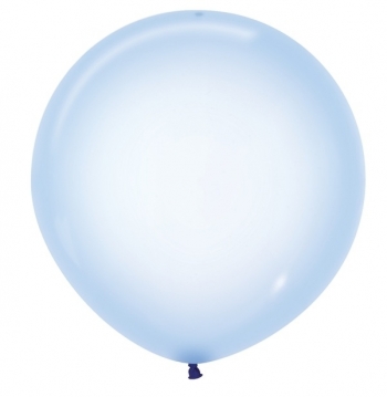 BET (1) 24" Crystal Pastel Blue balloon latex balloons