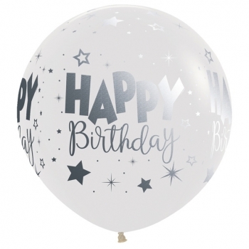 BET (1) 24" Happy Birthday Fantasy Balloon latex balloons