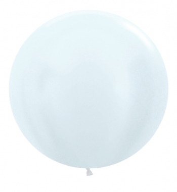 BET (1) 24" Pearl White balloon latex balloons