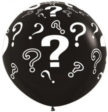 BET (1) 36" Question Mark Gender Reveal balloon latex balloons