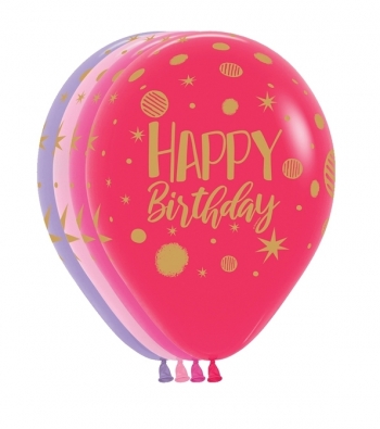 Happy Birthday Sparkles Party balloons SEMPERTEX