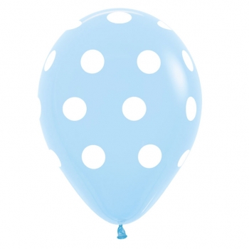 BET (50) 11" Polka Dots Blue balloons latex balloons