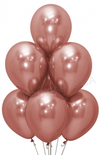 SEM (50) 11" Reflex Rose Gold balloons latex balloons