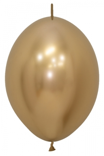 BET (25) 12" Link-O-Loon Reflex Gold balloons latex balloons
