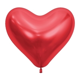 Reflex Red Latex Heart Balloons SEMPERTEX