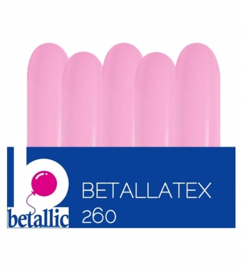BET (50) 260 Fashion Bubble Gum Pink balloons latex balloons