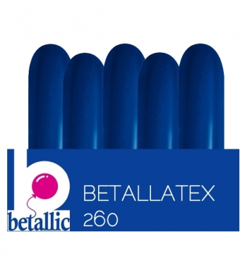 BET (50) 260 Metallic Blue balloons latex balloons