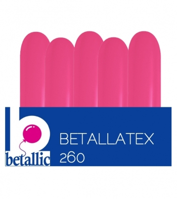 BET (50) 260 Metallic Fuchsia balloons latex balloons