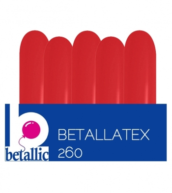 BET (50) 260 Metallic Red balloons latex balloons