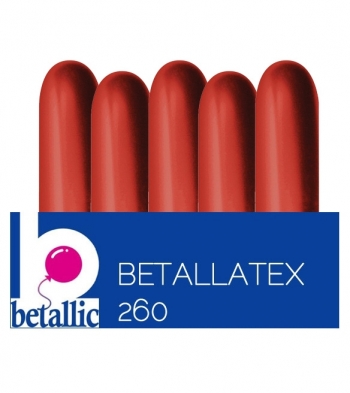 BET (50) 260 Reflex Crystal Red balloons latex balloons