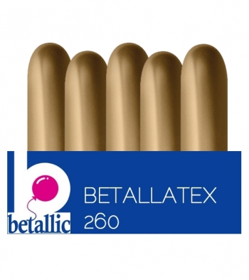 SEM (50) 260 Reflex Gold balloons latex balloons