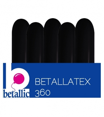 BET (50) 360 Deluxe Black balloons latex balloons