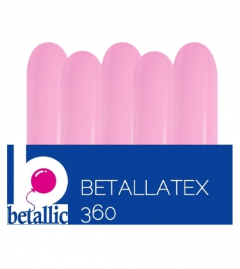 BET (50) 360 Fashion Bubble Gum Pink balloons latex balloons