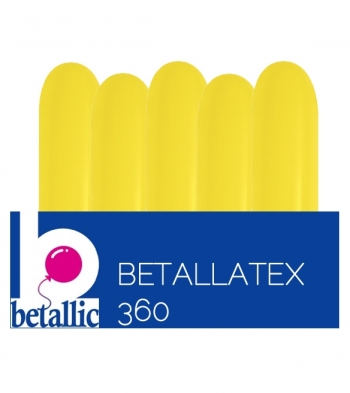 BET (50) 360 Fashion Yellow balloons latex balloons