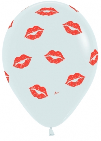 BET (50) Kisses 11" All Over Printed balloons latex balloons