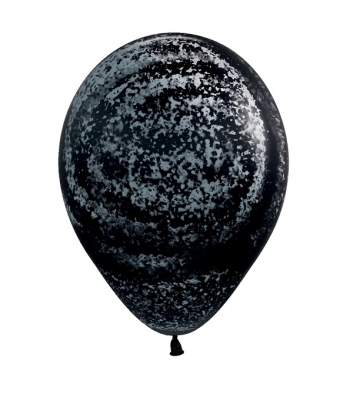 BET (50) Silver Graffiti Deluxe Black balloons latex balloons
