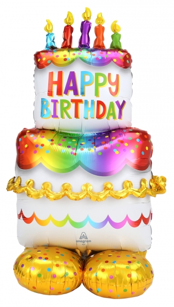 Birthday Cake Airloonz Air-fill balloon foil balloons