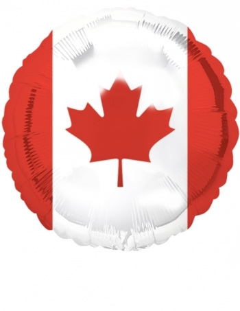 18" Canada Flag balloon foil balloons