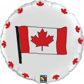 9" Foil - Canadian Flag Foil balloon foil balloons
