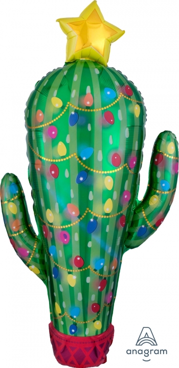 Christmas Cactus SuperShape XL balloon foil balloons