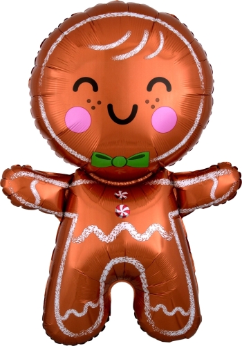 Christmas Happy Gingerbread Man balloon foil balloons
