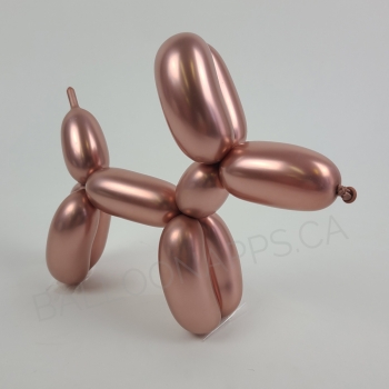ECONO (100) 260 Econo-Luxe Rose Gold balloons latex balloons