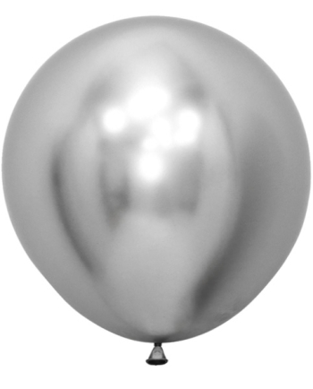 ECONO (1) 36" Econo-Luxe Silver balloons latex balloons