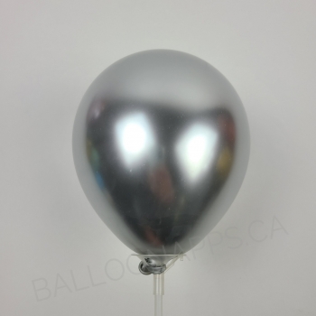 ECONO (100) 5" Econo-Luxe Silver balloons latex balloons