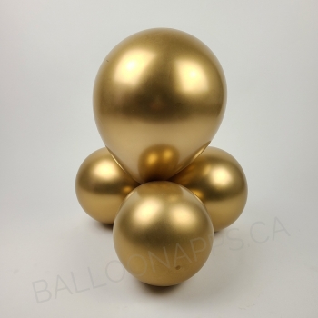 ECONO (6) 11" Satin Luxe Gold balloons (pack of 6 units) latex balloons