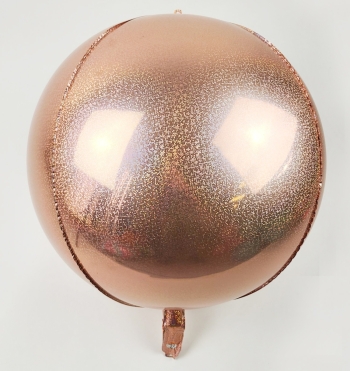 Econo-Luxe Iridescent Rose Gold Orbz balloon foil balloons