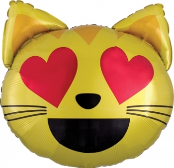 Emoticon Cat Love Emoji balloon foil balloons