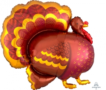 Fancy Turkey Thanksgiving Supershape balloon ANAGRAM