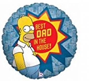 FD -  Foil - Homer Best Dad balloon BETALLIC